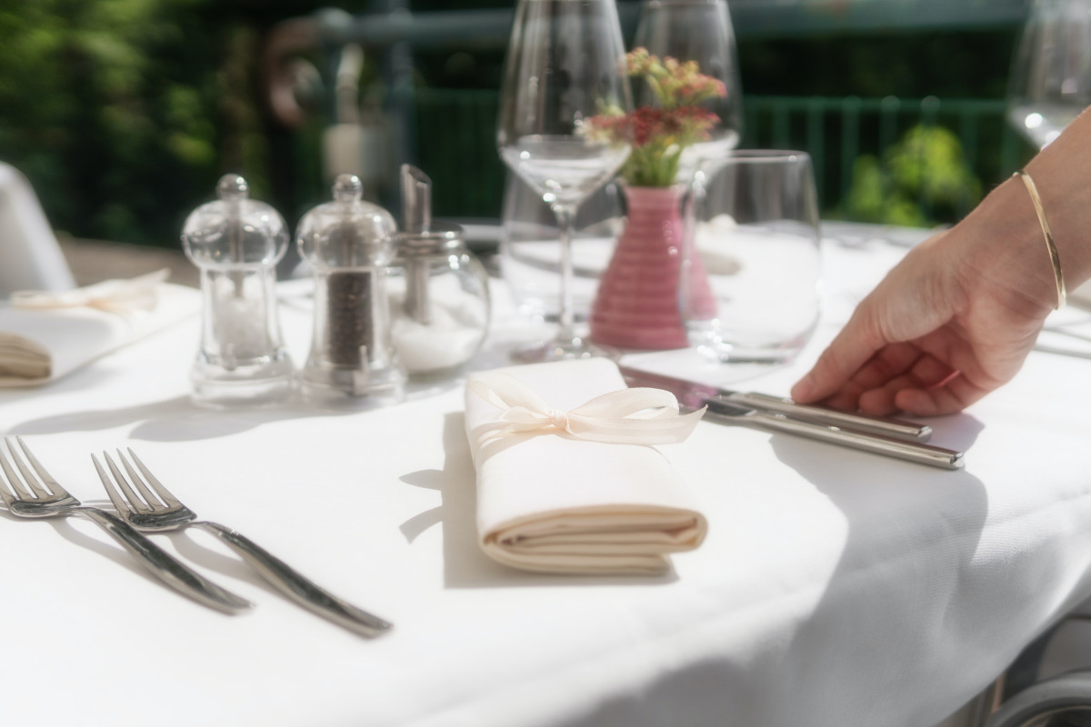 gedeckter Tisch