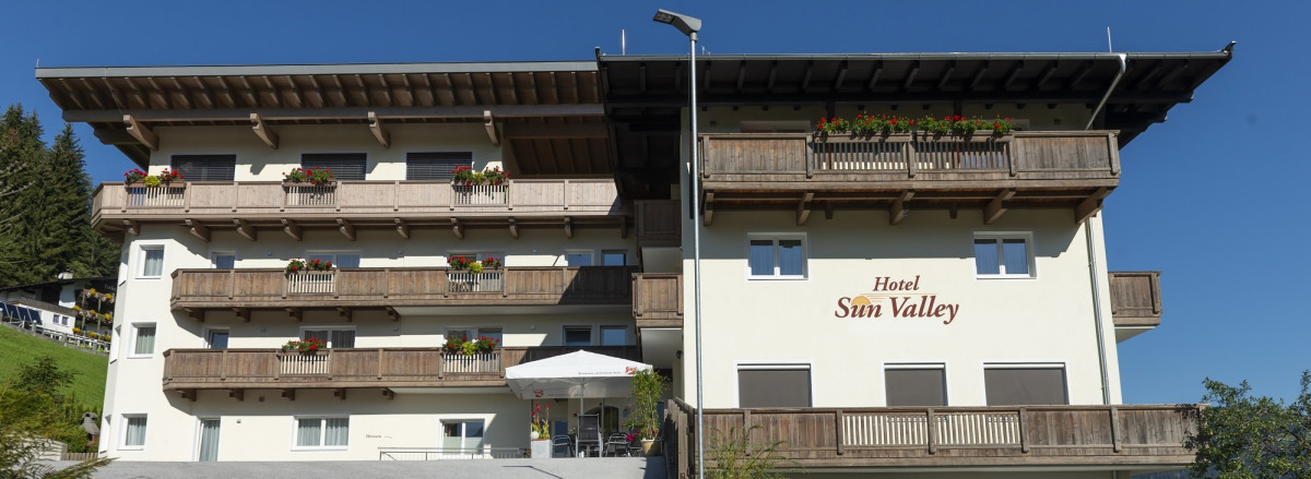 Das Hotel Sun Valley in der Wildschönau-Auffach Außenansicht Hotel Sun Valley