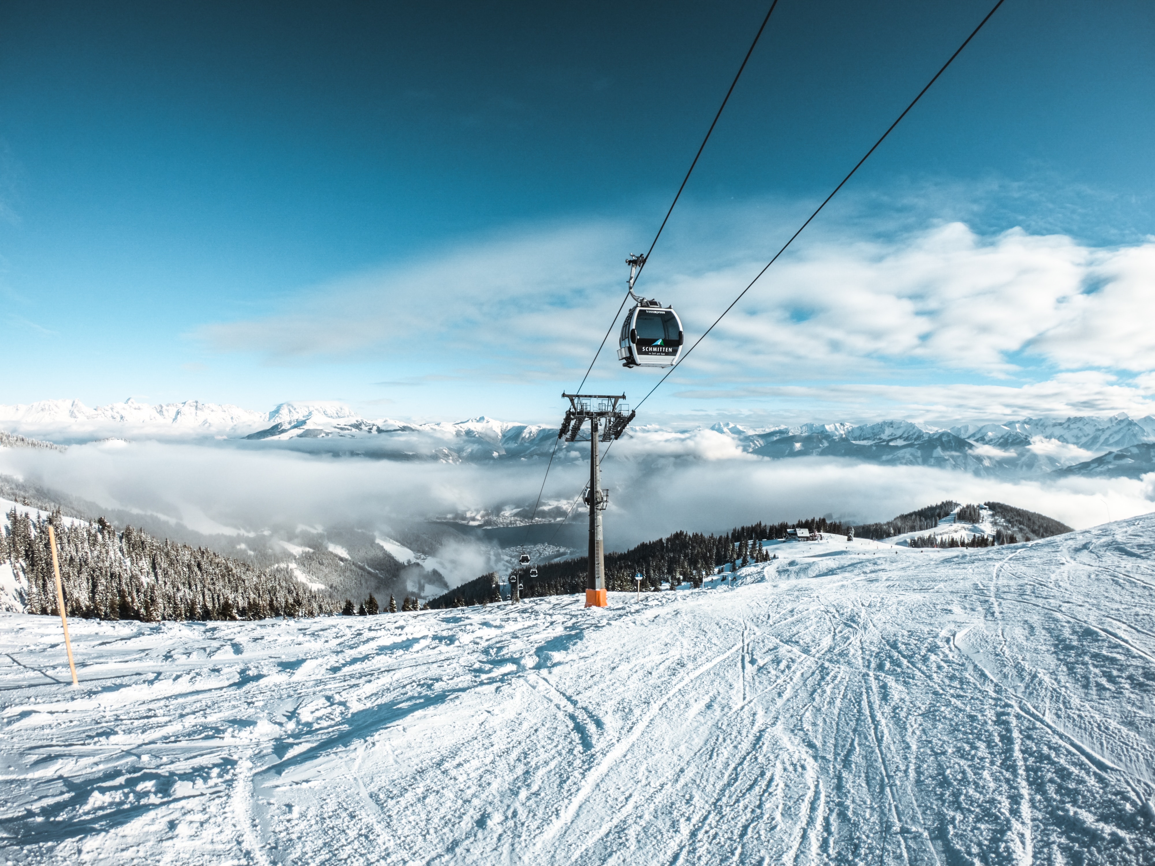 Skigondeln auf der Schmitten Foto von Winterlandschaft auf der Schmitten