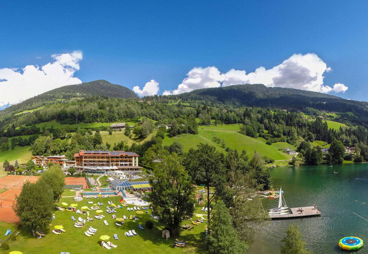 Das Hotel Brennseehof in Feld am See Außenansicht Hotel Brennseehof