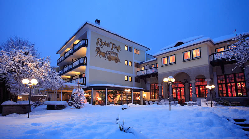 Das Familienhotel Post in Millstatt Außenansicht Das Familienhotel Post