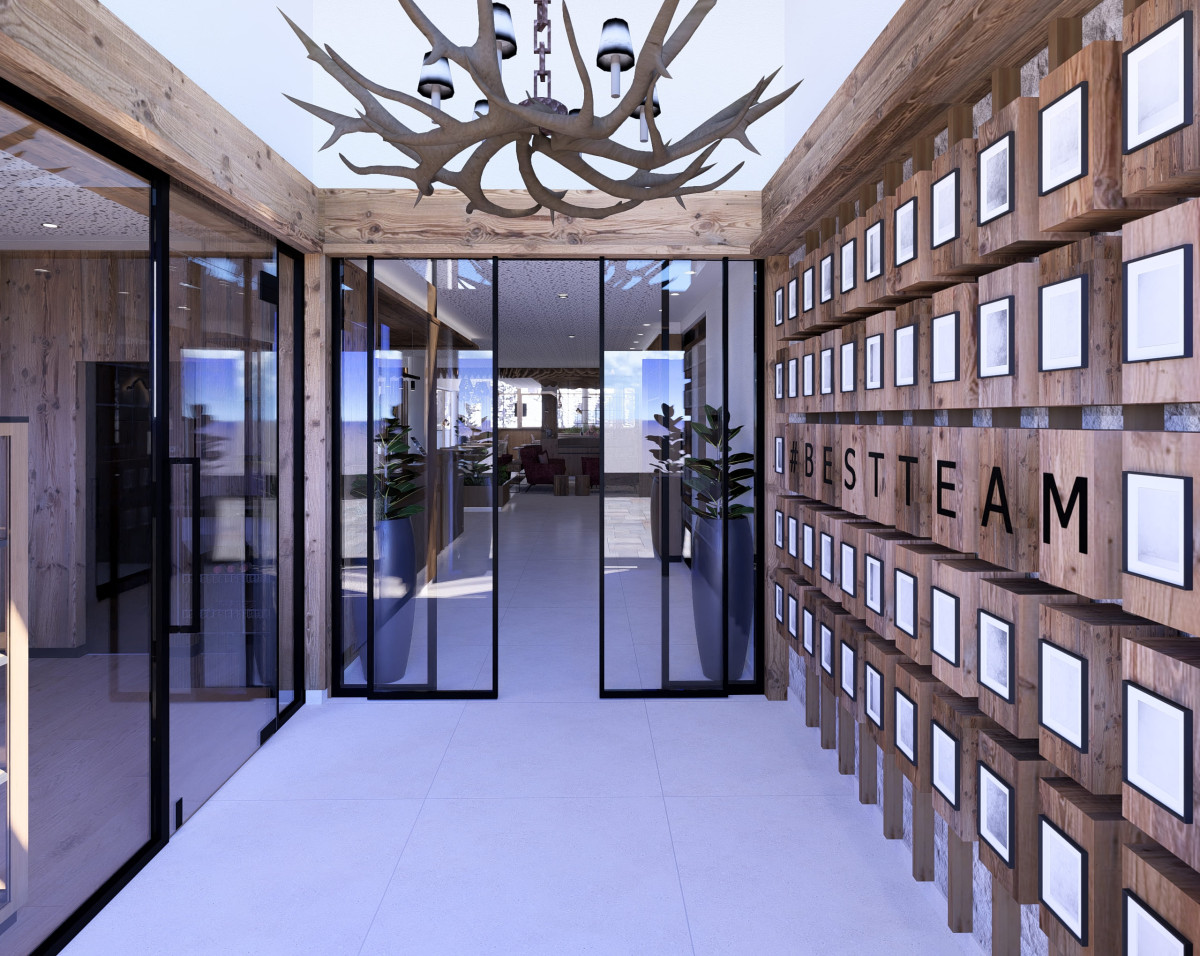 Eingangsbereich des Hotels "…mein Neubergerhof"