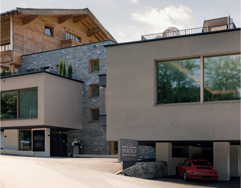 Das Hotel Sportalm in Kirchberg Außenansicht Das Hotel Sportalm