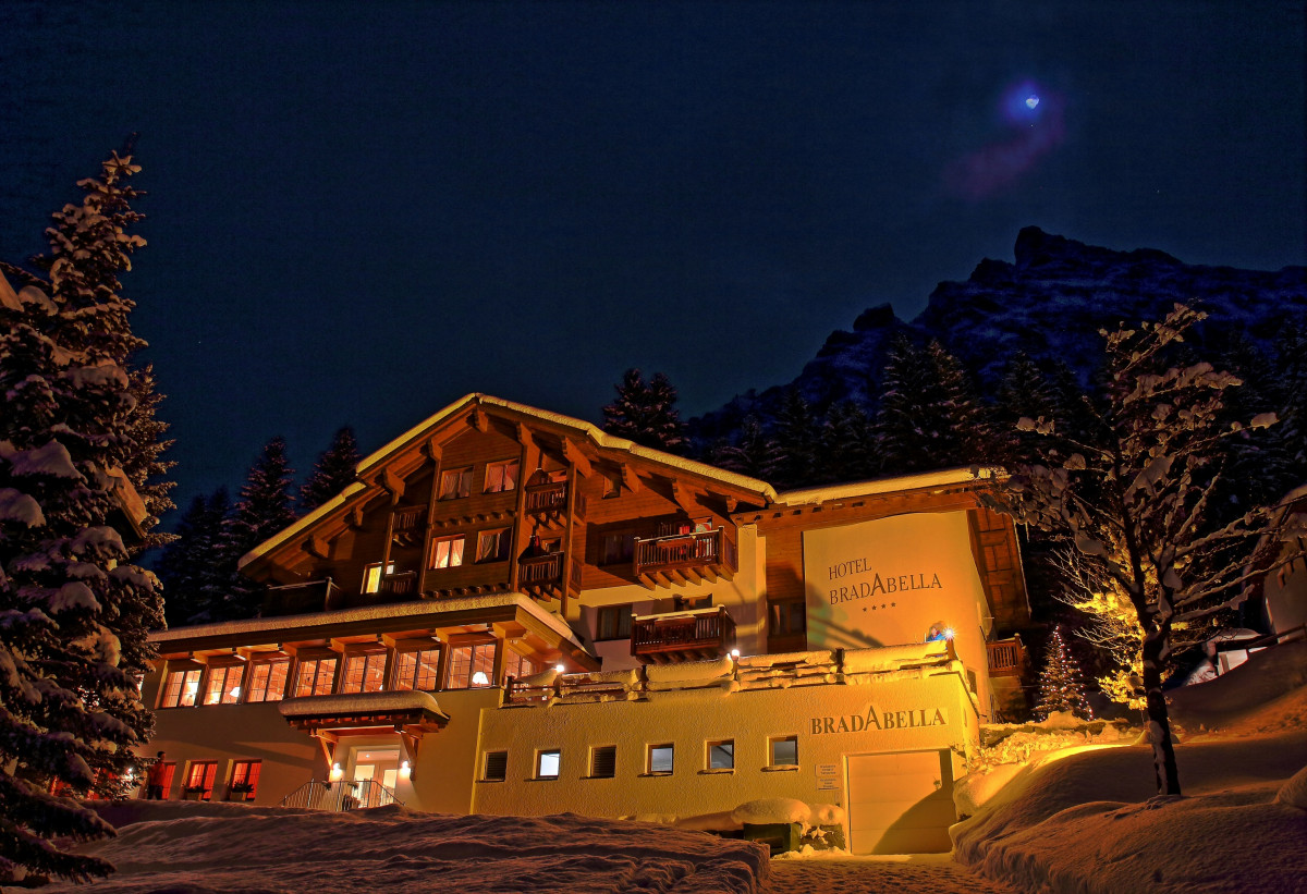 Das Hotel Bradabella in Gargellen Außenansicht Hotel Bradabella