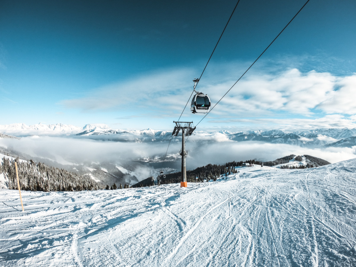 Skigondeln auf der Schmitten Foto von Winterlandschaft auf der Schmitten